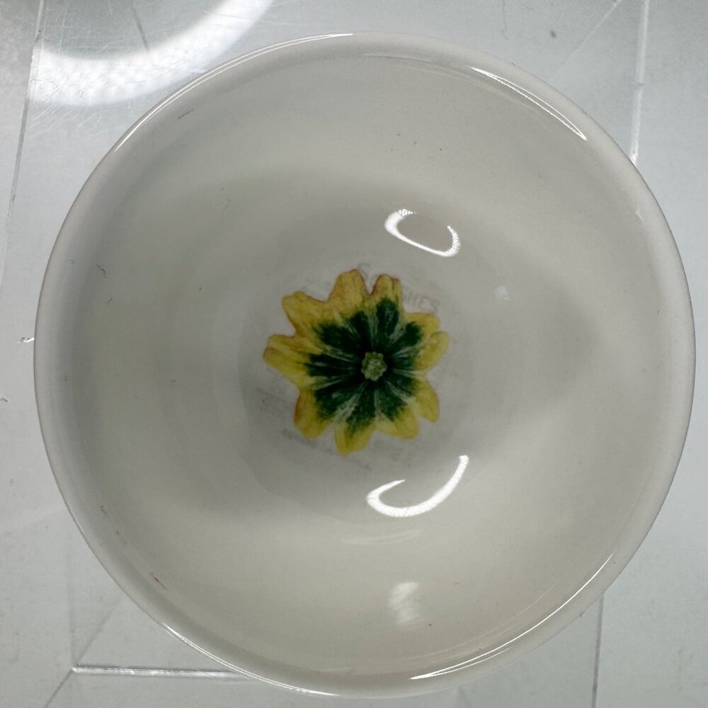 Jane Shasky Small 3 in Ceramic Bowls 4-Pc Set Vegetable Print Microwave Safe - Picture 15 of 16